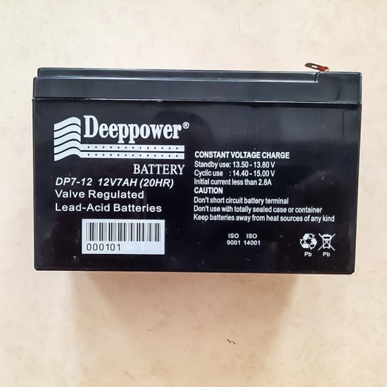 Deeppower 12 V 7 AH Şarjlı İlaçlama Aküsü