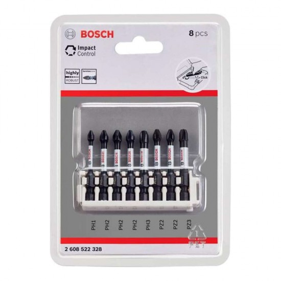 Bosch Impact Control Vidalama Ucu PH1-PH2-PH3-PZ2-PZ3 50 mm 8'li Paket