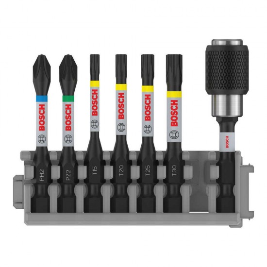 Bosch Impact Control Vidalama Ucu PH2-PZ2-T15-T20-T25-T30 50 mm Quick Change Uç Tutucu