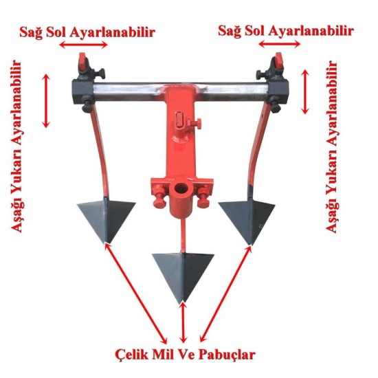 Demiray Çelik Milli 3lü Çapa Makinesi Kaz Ayağı