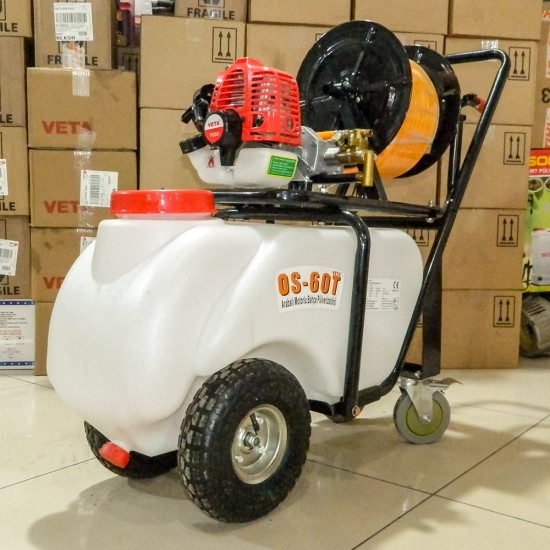 Veta OS-60T Benzinli İlaçlama Makinesi - Tekerlekli - 60 Litre